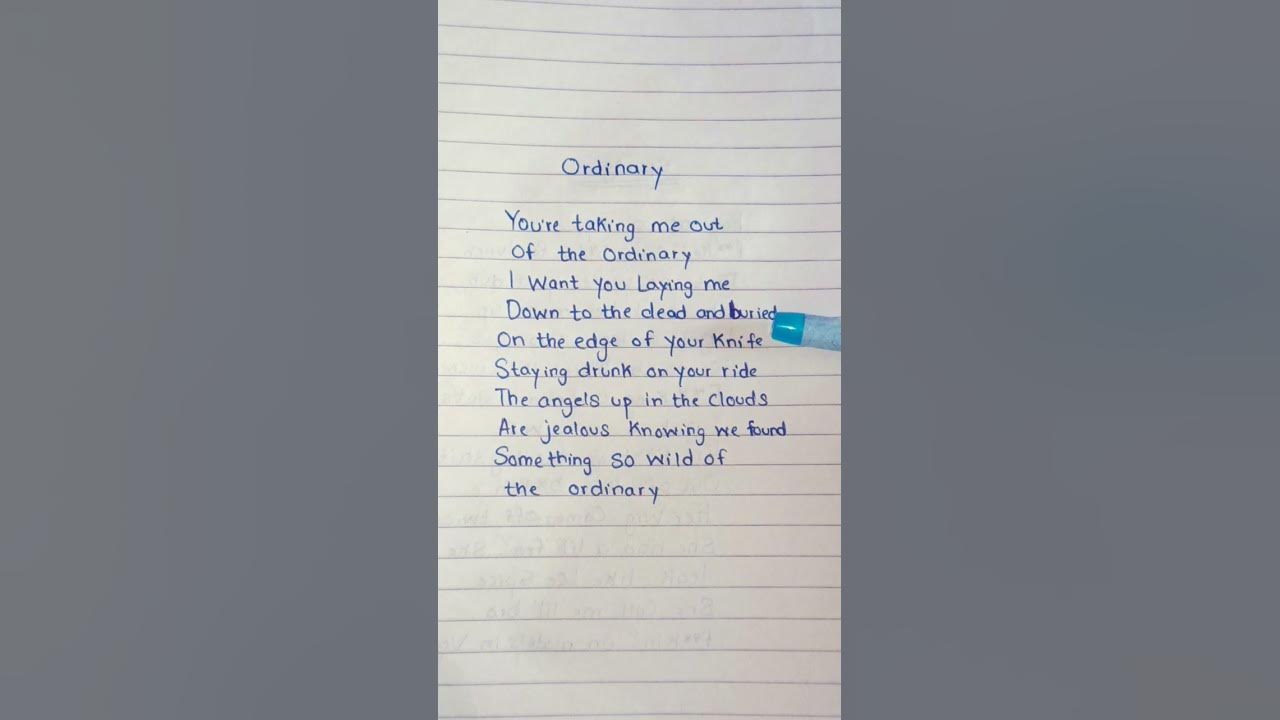 Alex Warren - Ordinary (Lyrics) #alexwarren #ordinary #lyrics