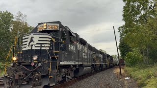 (NOTCH 8)NS 5663 GP38-2 leads NS K76 through MP29 w/3 SAAHCs/massive hornshow w/ my buddies on board