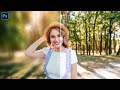 OUTDOOR PORTRAIT EDITING IN PHOTOSHOP - BLUR BACKGROUND
