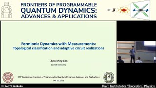 Fermionic dynamics with measurements: topological classification and... | Chao Ming Jian (Cornell)