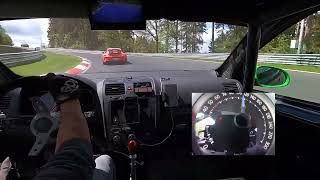 5th gear breaks off behind GT3, Golf 5 GTI Nordschleife