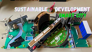 Sustainable development smart city science working model for science exhibition #nakulsahuart #diy
