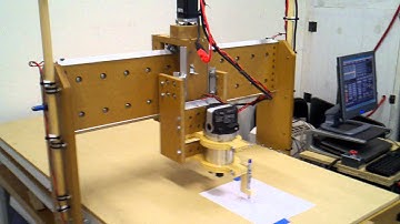 First G-Code test run with new CNC