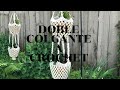 TCL// Doble colgante a crochet//jardineria