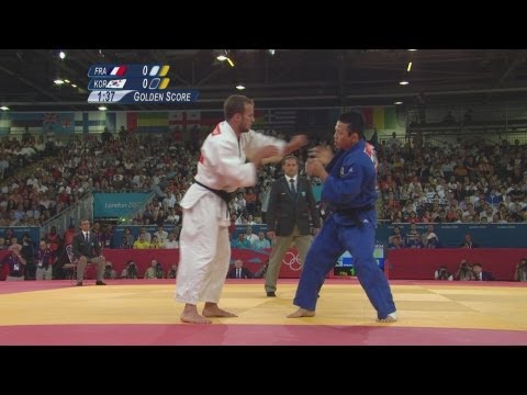 Legrand (FRA) v Wang (KOR) - Men's -73kg Judo Bronze Medal Bout - London 2012 Olympics