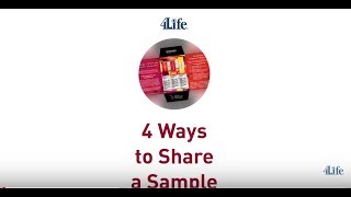 4 Ways to Share Product Samples with 4Life Connect screenshot 3