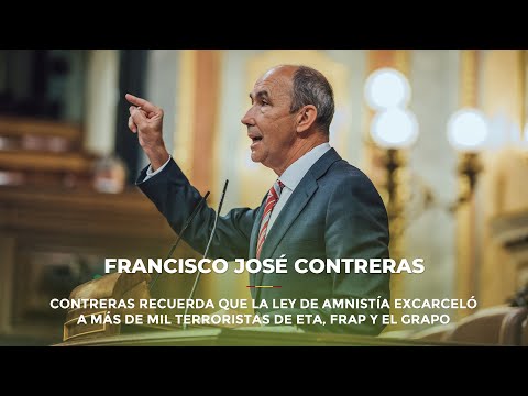 Contreras recuerda que la Ley de Amnistía excarceló a más de mil terroristas de ETA, FRAP y el GRAPO