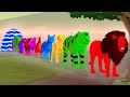 Paint  animals lion tiger cow gorilla elephant fountain crossing transformation animal game  gta 5