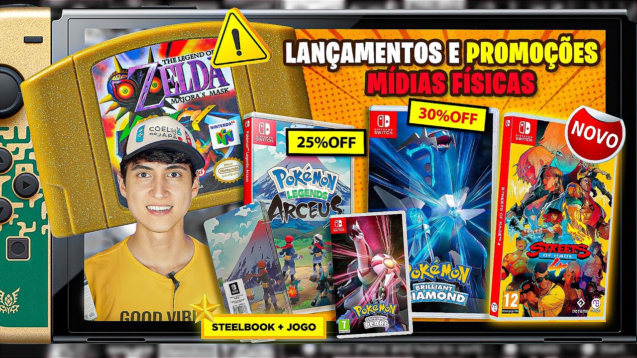 Oferta Mercado Livre  Cupom MercadoKids é disponibilizado com 5% de  desconto em jogos físicos da Nintendo