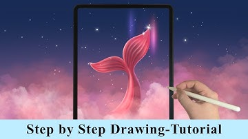The Legendary Fish From the Sky iPad Procreate Drawing - Step by Step Drawing Tutorial