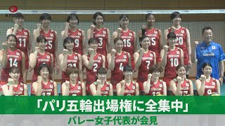 「パリ五輪出場権に全集中」 バレー女子代表が会見