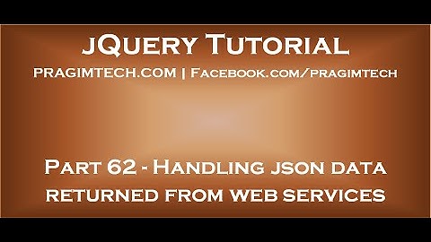Handling json data returned from asp net web services