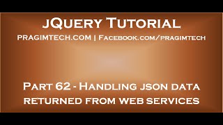 Handling json data returned from asp net web services