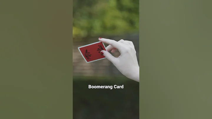 Boomerang Card #magic #cardistry