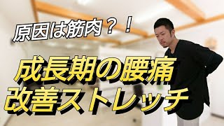 【子供の腰痛】成長期の腰痛を改善するなら、このストレッチ　“神奈川県大和市中央林間　いえうじ総合治療院”