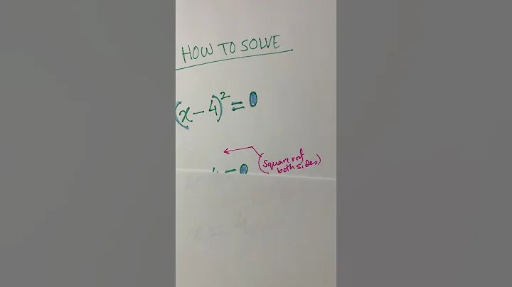 #shorts #maths #how to solve (x - 4) = 0