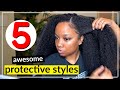 PROTECTIVE STYLES 😍GREAT FOR NATURAL HAIR & FASTER HAIR GROWTH 🔥| CROCHET, MINI TWISTS, & MORE!