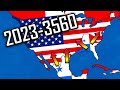 RANDOM AI WARS | World Map 2023-3560 Year | AoC Simulator Timelapse #1