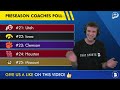 Coaches Poll: College Football Preseason Top 25 Rankings For 2026 Season