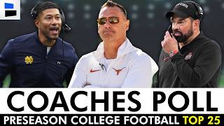 Coaches Poll: College Football Preseason Top 25 Rankings For 2026 Season