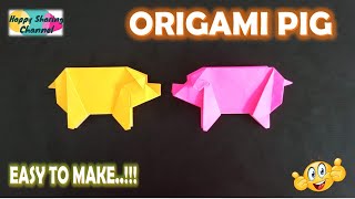 Origami Pig - Easy Origami Instructions