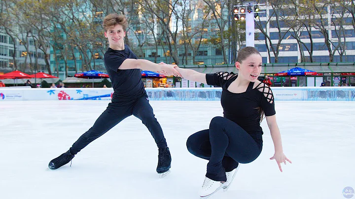 Oona Brown & Gage Brown skate to @ImagineDragons i...