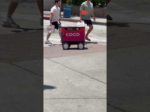 ارسال غذا با ربات در آمریکا