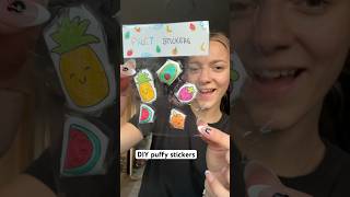 puffy sticker tutorial 🍉 #foryou #creative #fyp #viral #tutorial #stickers #fypシ #craft #papercraft