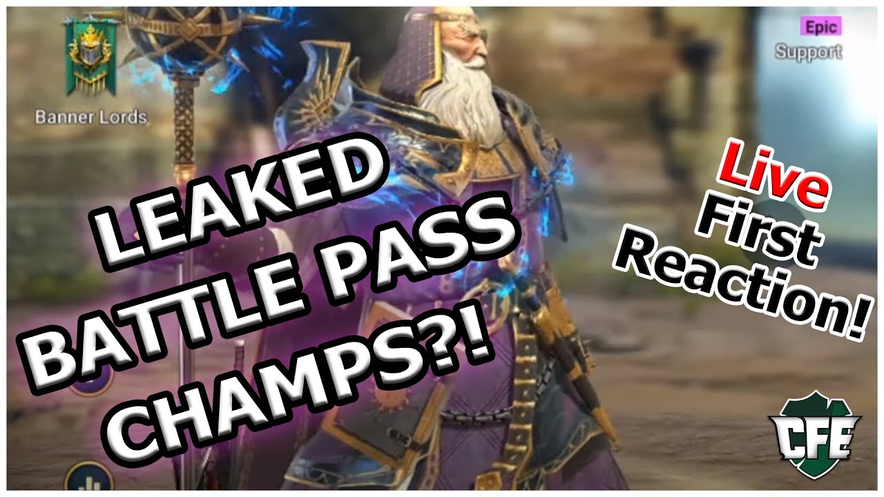 Raid Shadow Legends Battle Pass Champs Leak Live First Reaction Youtube