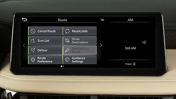 2022 INFINITI QX60 - Route Menu (if so equipped)
