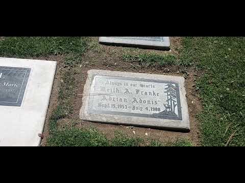 Grave of wrestler Adrian Adonis - YouTube
