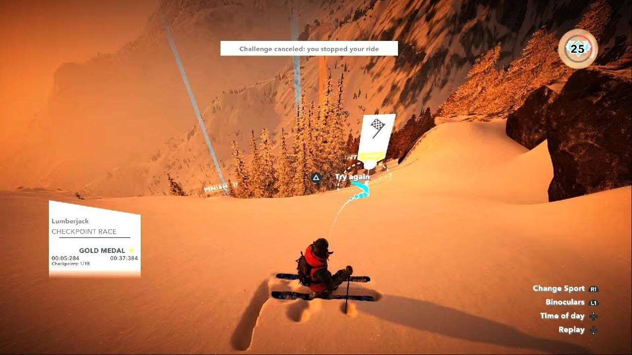 STEEP PS5 Lumberjack Race Gold Medal YouTube