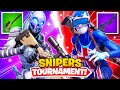 I Hosted a SNIPERS ONLY Tournament for $100 in Fortnite... (funniest tournament ever)