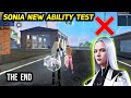 Sonia character ability after update  free fire sonia character ability test  gameplay