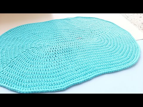 How to crochet a LARGE oval rug| EASY| Free Pattern| Part 1