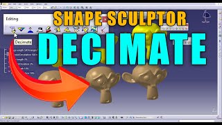 CATIA V5 - Shape Sculptor - Decimate