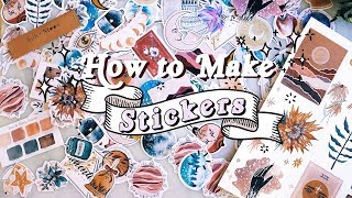 How to Make Die Cut Stickers ✨(By hand OR with Cricut!)