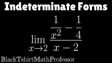 Limits with Indeterminate Forms Problem 5 (Calculus 1)