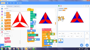 🔴Hướng Dẫn Cách Tô Màu Tam Giác Dùng Scratch|VĐD