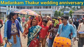 Bash khela// Madankam Puja Wedding anniversary 2024// Rajbanshi Traditional Bamboo Game// dhol bajna