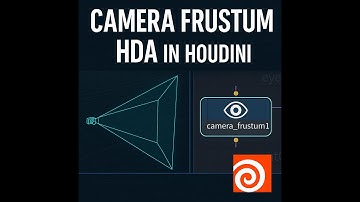 Create Camera Frustum HDA | Houdini | HDA| #houdini  #sidefx
