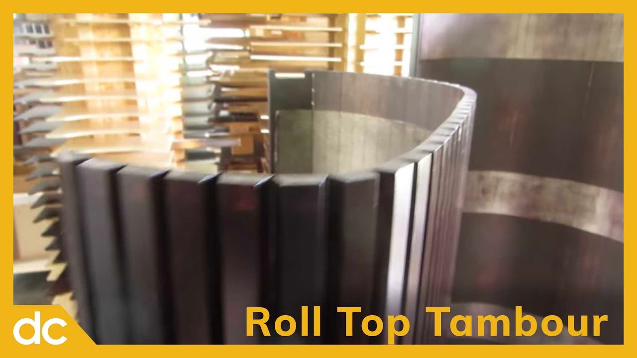 Roll Top Tambour For An Amish Roll Top Desk Youtube