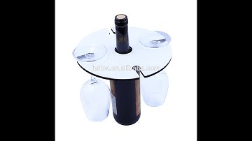 Dye sublimation hardboard wine glass holder tray mockup template | Add your own image and background