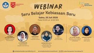 #cerdasberkarakterkemdikbudri #pusatpenguatankarakterkemdikbudri Webinar SERU BELAJAR KEBIASAAN BARU