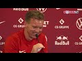 Die Pressekonferenz vor dem DFB Pokalspiel in Wolfsburg
