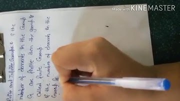 finite and infinite group