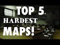 TOP 5 HARDEST MAPS! (COD ZOMBIES)