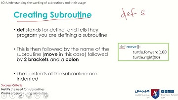 What are subroutines?