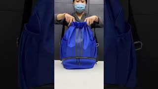 2023 New Design Sports Backpacks soccer drawstring bag gym backpack Travel hiking draw string back