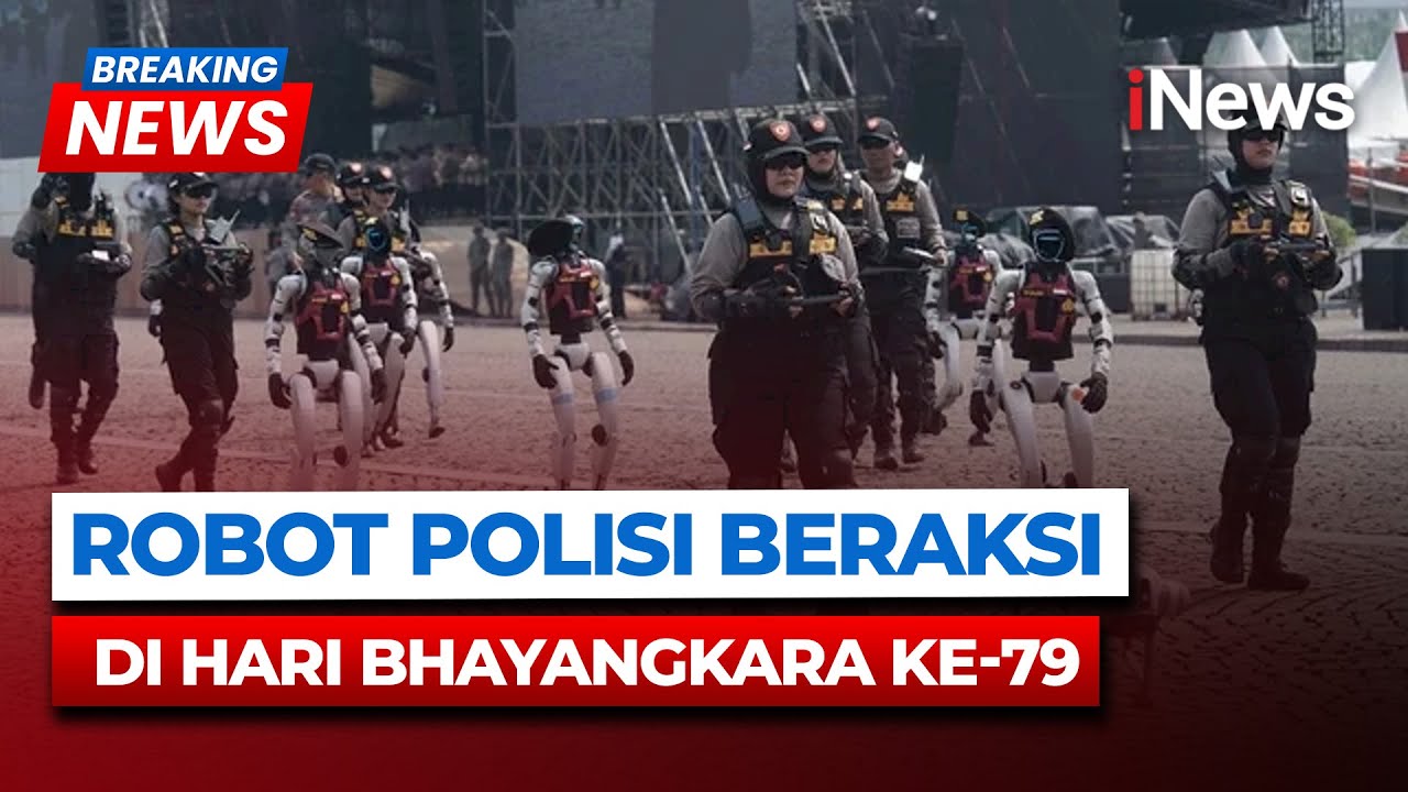 Momen Peragaan Robot Polisi Selamatkan Sandera di Hari Bhayangkara ke-79 | Breaking News | 01/07